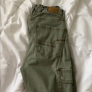 Army green cargo pants